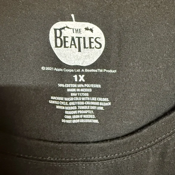 The Beatles 'Let It Be' Graphic Tee in Black - Picture 2 of 2